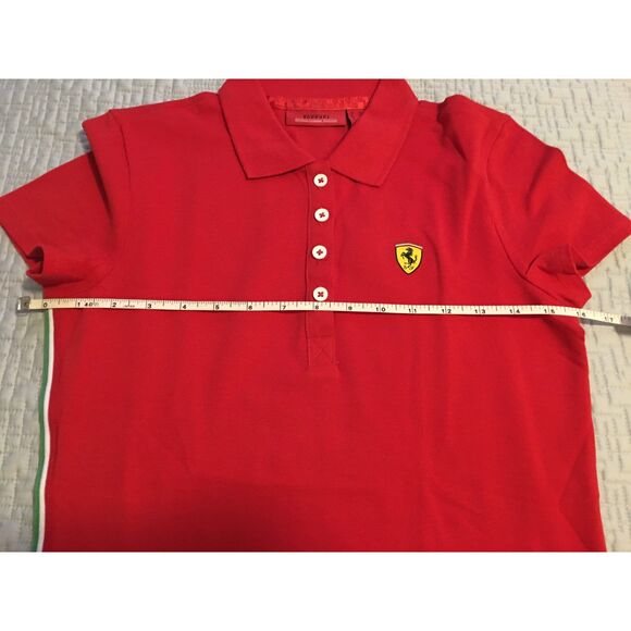 AUTHENTIC - FERRARI "SCUDERIA" POLO STYLE T-SHIRT - SIZE XS - Picture 4 of 9